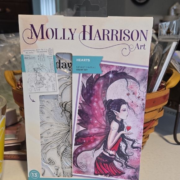 Crafter's Companion Molly Harrison Art Other - Crafter's Companion Molly Harrison Art Hearts Stamp Set - NEW